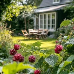Hot Taybær - Sæt med 3 - Rubus 'Tayberry' - Højde 25-40cm - ⌀9cm Buskads