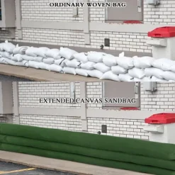 Jord & Sand^Återanvändbar Canvas Flood Control-sandsäck Flood Control-påse med elastiskt band förlängda sandsäckar med dragsko