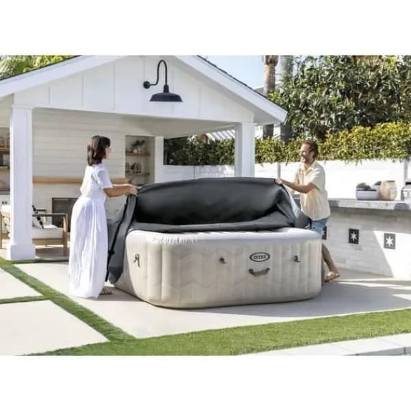 Pool- & Spatilbehør^Termoovertræk - INTEX - PureSpa Square - 4 pladser - Forhindrer varmetab