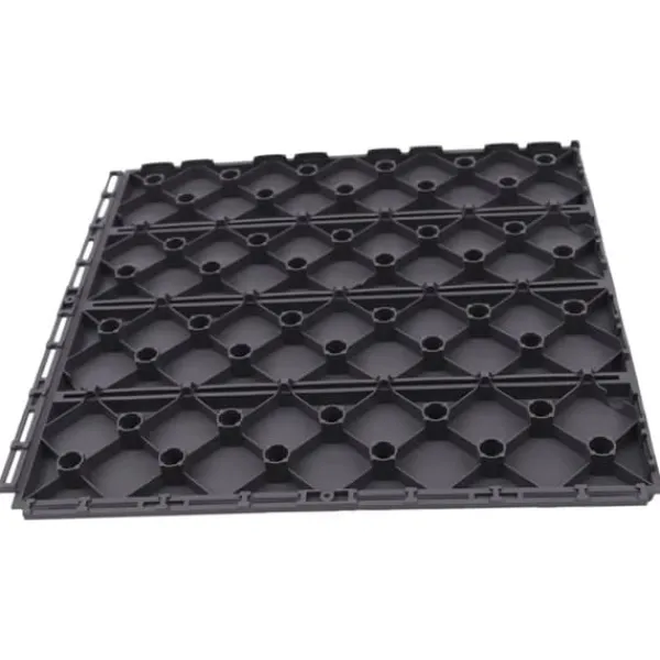 Havedekorationer^Terrassefliser - Klikfliser 30 x 30 cm - 22 Stk - Polypropylen - Sammenlåsende - Inde & Ude - Mørkegrå