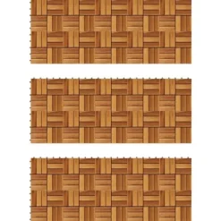 New Terrassefliser 30 x 30 cm akacie sæt med 30 stk. Havedekorationer