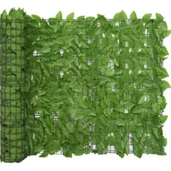 Buer, Spalier, Lysthuse Uden Tag^The Living Store altanafskærmning 400x100 cm grønne blade - Parasoller og solskærme