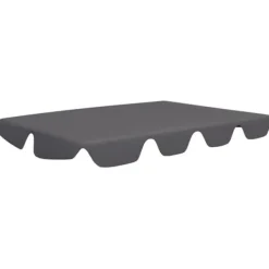 Telte & Lysthuse^The Living Store baldakin til havegynge 188/168x145/110 cm antracitgrå - Festtelte & havepavilloner – tage