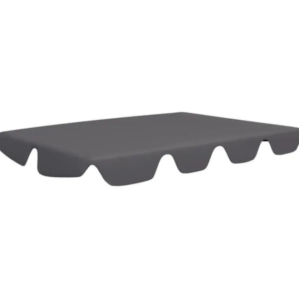 Telte & Lysthuse^The Living Store baldakin til havegynge 188/168x145/110 cm antracitgrå - Festtelte & havepavilloner – tage