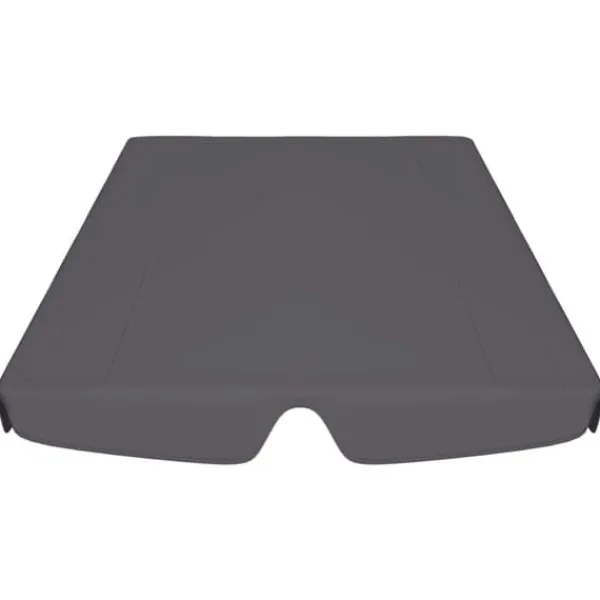 Telte & Lysthuse^The Living Store baldakin til havegynge 188/168x145/110 cm antracitgrå - Festtelte & havepavilloner – tage