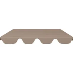 Discount The Living Store baldakin til havegynge 188/168x145/110 cm gråbrun - Festtelte & havepavilloner – tage Telte & Lysthuse