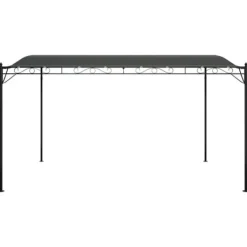 Outlet The Living Store baldakin 4x3 m 180 g/m² stof og stål antracitgrå - Festtelte & havepavilloner Buer, Spalier, Lysthuse Uden Tag