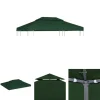 Telte & Lysthuse^The Living Store baldakin til havepavillon 3x4 m 310 g/m² grøn - Festtelte & havepavilloner – tage