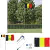 Flag & Vindposer^The Living Store Belgien flag og flagstang 5,55 m aluminium - Flag & vimpler