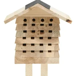 Til Fugle & Småvildt^The Living Store bihotel 22x20x20 cm massivt fyrretræ - Huse & bure til små dyr