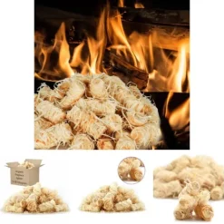 Outlet The Living Store BIO-optændingsruller 10 kg - Udendørsgrill – tilbehør Tilbehør Til Brændeovne & Pejse