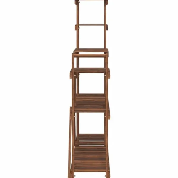 Plantestativer^The Living Store blomsterstativ 110x25x111 cm massivt fyrretræ - Planteborde