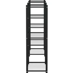 Plantestativer^The Living Store blomsterstativ 83x25x80 cm jern sort - Planteborde