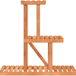 New The Living Store blomsterstativ 81x25x75,5 cm massivt fyrretræ - Planteborde Plantestativer