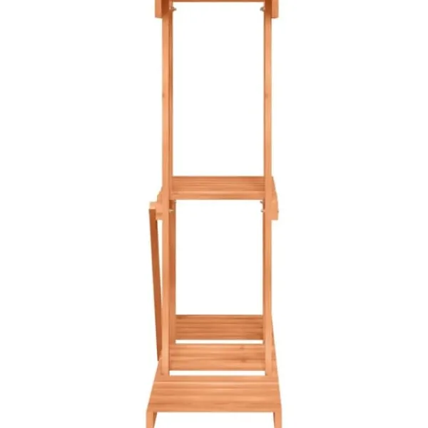 New The Living Store blomsterstativ 81x25x75,5 cm massivt fyrretræ - Planteborde Plantestativer