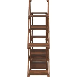 Plantestativer^The Living Store blomsterstativ 110x25x105 cm massivt fyrretræ - Planteborde