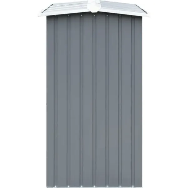 Tilbehør Til Brændeovne & Pejse^The Living Store brændeskur til haven galvaniseret stål 330 x 92 x 153 cm grå - Brændekurve – tilbehør