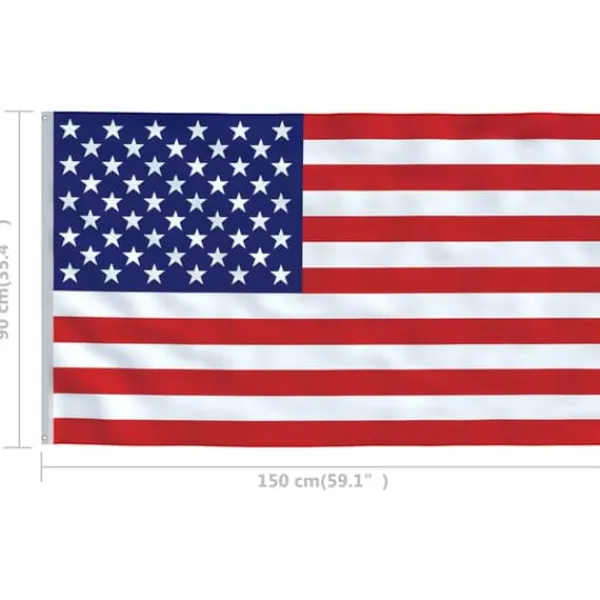 Clearance The Living Store det amerikanske flag 90x150 cm - Flag & vimpler Flag & Vindposer