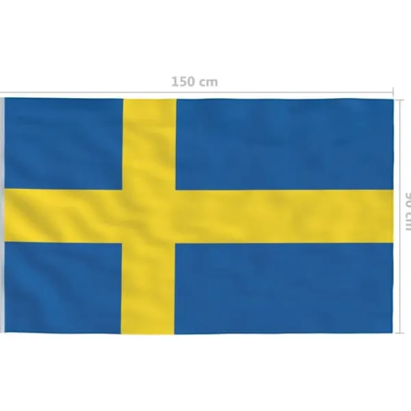 Flag & Vindposer^The Living Store det svenske flag 90x150 cm - Flag & vimpler