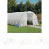 Sale The Living Store drivhus med stålstel 18 m² 6x3x2 m hvid - Drivhuse Drivhus