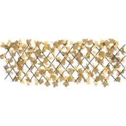 Buer, Spalier, Lysthuse Uden Tag^The Living Store espalierer med kunstige ahornblade 5 stk. 180x60 cm orange - Havehegn