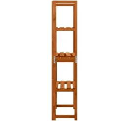Clearance The Living Store espalier med hylder 55x30x140 cm massivt grantræ - Havebuer, espalierer & pergolaer Buer, Spalier, Lysthuse Uden Tag