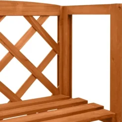 Clearance The Living Store espalier med hylder 55x30x140 cm massivt grantræ - Havebuer, espalierer & pergolaer Buer, Spalier, Lysthuse Uden Tag
