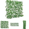 Buer, Spalier, Lysthuse Uden Tag^The Living Store espalier med kunstig vedbend 186x30 cm udvidelig grøn - Havehegn
