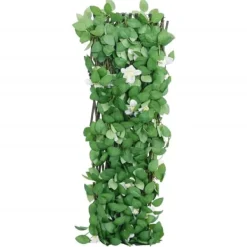Buer, Spalier, Lysthuse Uden Tag^The Living Store espalier med kunstig vedbend 186x30 cm udvidelig grøn - Havehegn