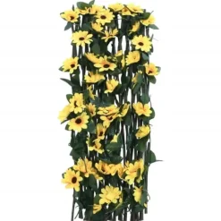 Clearance The Living Store espalierer med kunstig vedbend 5 stk. 180x60 cm udvidelig gul - Havehegn Buer, Spalier, Lysthuse Uden Tag