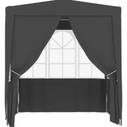 New The Living Store festtelt med sidevægge 2x2 m 90 g/m² antracitgrå - Festtelte & havepavilloner Telte & Lysthuse