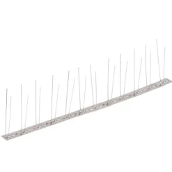The Living Store fuglepigge 2 rækker sæt af 6 stk. 3 m rustfrit stål - Afskrækningsprodukter Insektmiddel & Dyreafvisende Middel