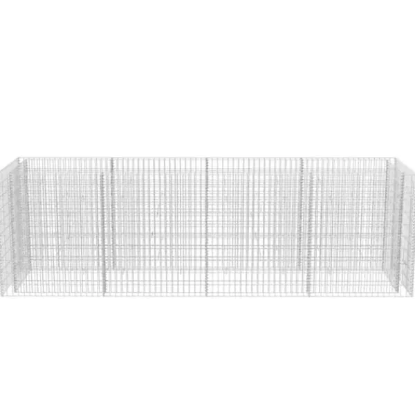 Krukker & Plantebeholdere^The Living Store gabion-højbed 360x90x100 cm stål - Plantekrukker