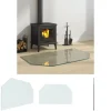 Tilbehør Til Brændeovne & Pejse^The Living Store glasplade til pejs 100x60 cm sekskantet - Glas