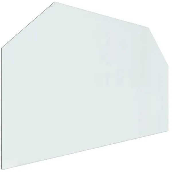 Tilbehør Til Brændeovne & Pejse^The Living Store glasplade til pejs 100x60 cm sekskantet - Glas
