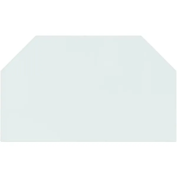 Tilbehør Til Brændeovne & Pejse^The Living Store glasplade til pejs 100x60 cm sekskantet - Glas