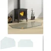 Tilbehør Til Brændeovne & Pejse^The Living Store glasplade til pejs 100x50 cm sekskantet - Glas