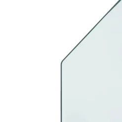 Tilbehør Til Brændeovne & Pejse^The Living Store glasplade til pejs 100x50 cm sekskantet - Glas