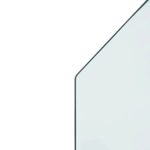 Tilbehør Til Brændeovne & Pejse^The Living Store glasplade til pejs 100x50 cm sekskantet - Glas