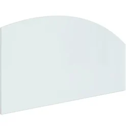 Tilbehør Til Brændeovne & Pejse^The Living Store glasplade til pejs 120x60 cm - Glas