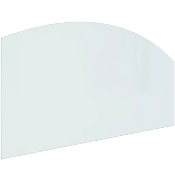 Tilbehør Til Brændeovne & Pejse^The Living Store glasplade til pejs 120x60 cm - Glas