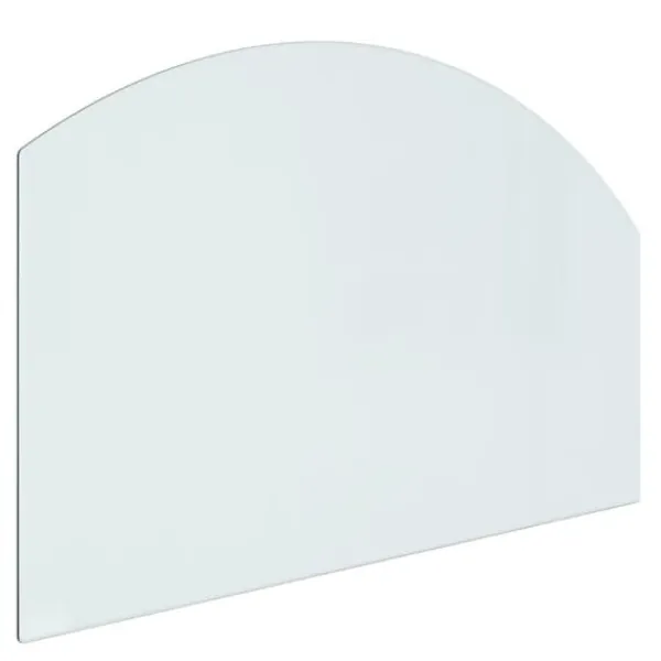 Tilbehør Til Brændeovne & Pejse^The Living Store glasplade til pejs 80x50 cm - Glas