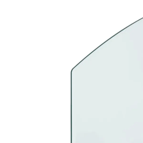 Tilbehør Til Brændeovne & Pejse^The Living Store glasplade til pejs 80x50 cm - Glas