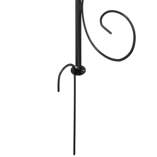 Buer, Spalier, Lysthuse Uden Tag^The Living Store havebue Ø180x255 cm stål sort - Havebuer, espalierer & pergolaer