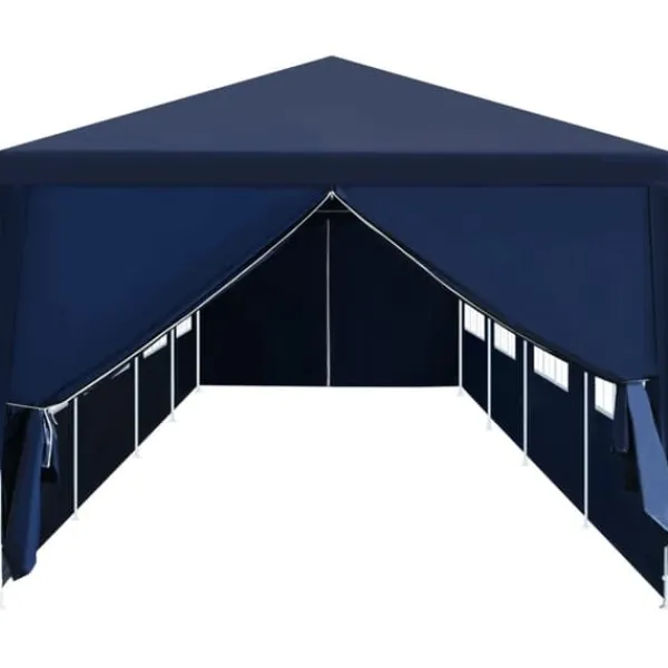 Telte & Lysthuse^The Living Store havefesttelt 3 x 12 m blå - Festtelte & havepavilloner