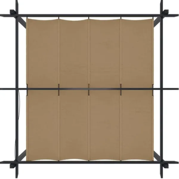 Buer, Spalier, Lysthuse Uden Tag^The Living Store havepavillon med sammenrulleligt tag 3x3 m gråbrun - Festtelte & havepavilloner