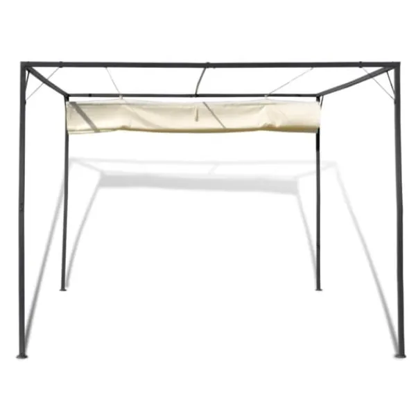 Buer, Spalier, Lysthuse Uden Tag^The Living Store havepavillon med tilbagetrækkeligt tag - Festtelte & havepavilloner
