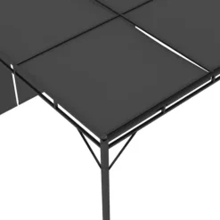 Buer, Spalier, Lysthuse Uden Tag^The Living Store havepavillon med gardin 4x3x2,25 m antracitgrå - Festtelte & havepavilloner