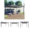 Discount The Living Store havepavillon med sammenrulleligt tag 4x3 m antracitgrå - Festtelte & havepavilloner Buer, Spalier, Lysthuse Uden Tag