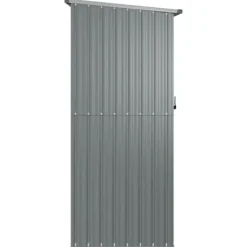 Sale The Living Store haveskur 180,5x97x209,5 galvaniseret stål grå - Skure & Redskabsskure Skure, Garager & Carports